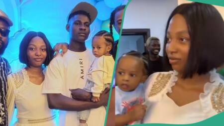 Mohbad’s wife Wunmi’s appearance at Liam’s 1st birthday party raises concerns: “She looks so lean”