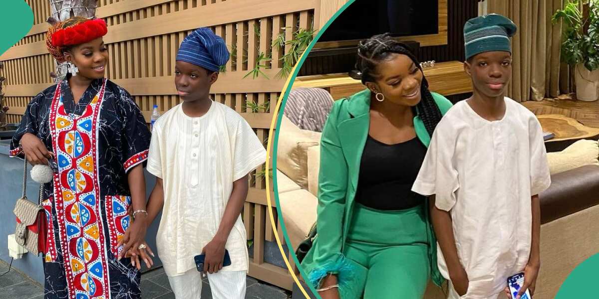 See how Wizkid's first son, Bolu prayed for his mom on Mother Day