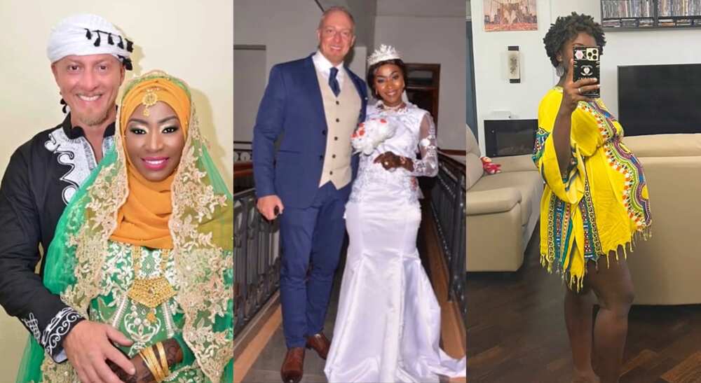 Photos of Oyinbo man and his wife.