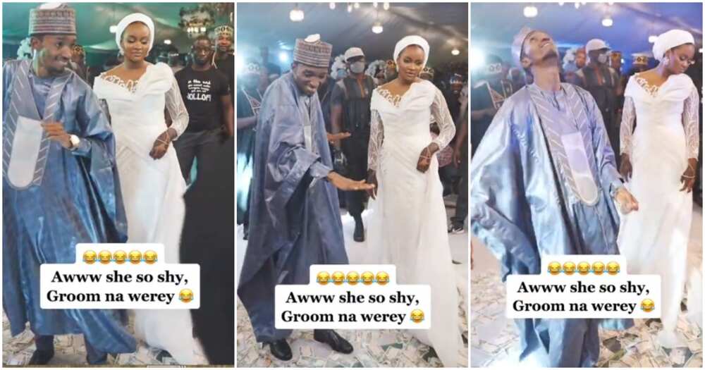 Shy bride, Hausa, groom danced Shy bride, Hausa, groom danced