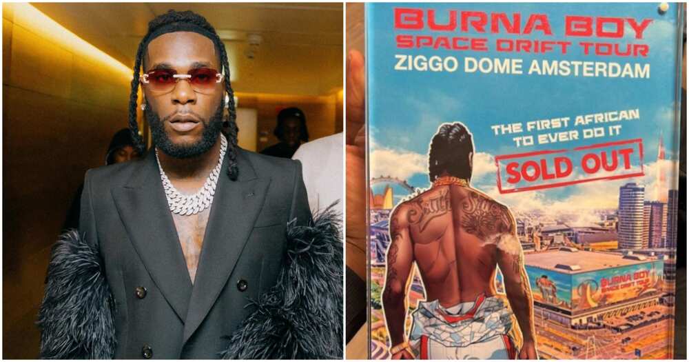Burna Boy given plaque, artwork after selling out 17k capacity hall