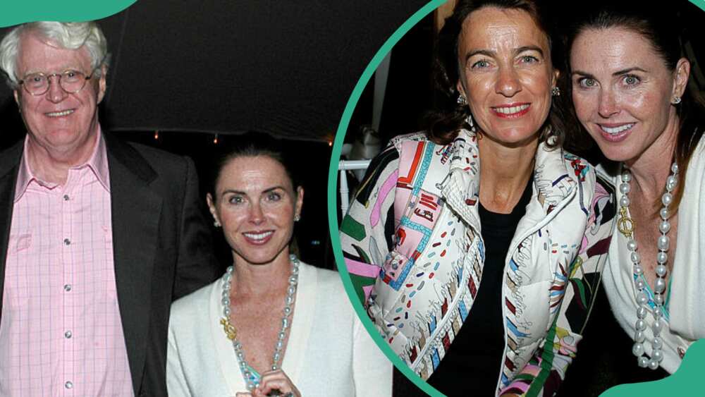 Bridget Rooney at a party with her husband and friend