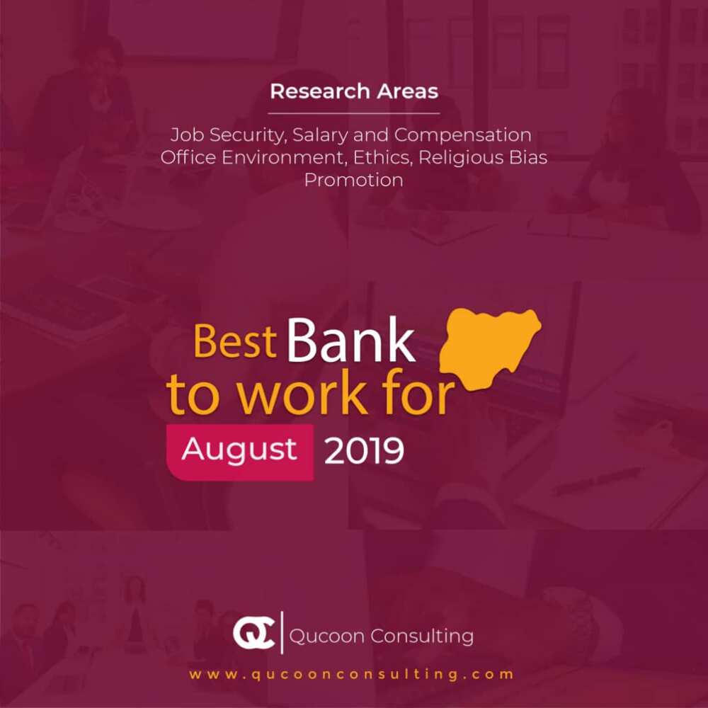 Qucoon Consulting: Best bank to work for 2019 in Nigeria