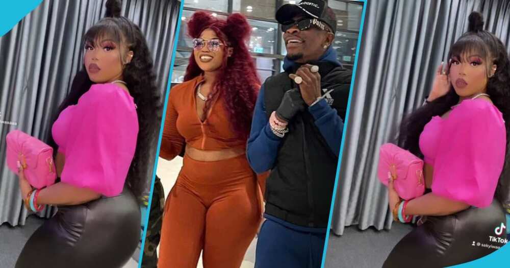 Shatta Wale and his girlfriend Maali in the UK Shatta Wale and his girlfriend Maali in the UK