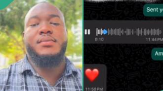 Man who gifted lady N10k releases touching voice note she sent him, people fall in love with her