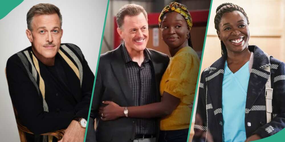American actor Billy Gardell and Folake Olowofoyeku work were together together on the set of Bob Hearts Abishola.
