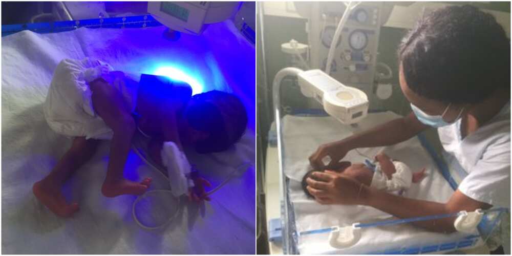 Baby dumped at the cemetery to receive donations from Nigerians