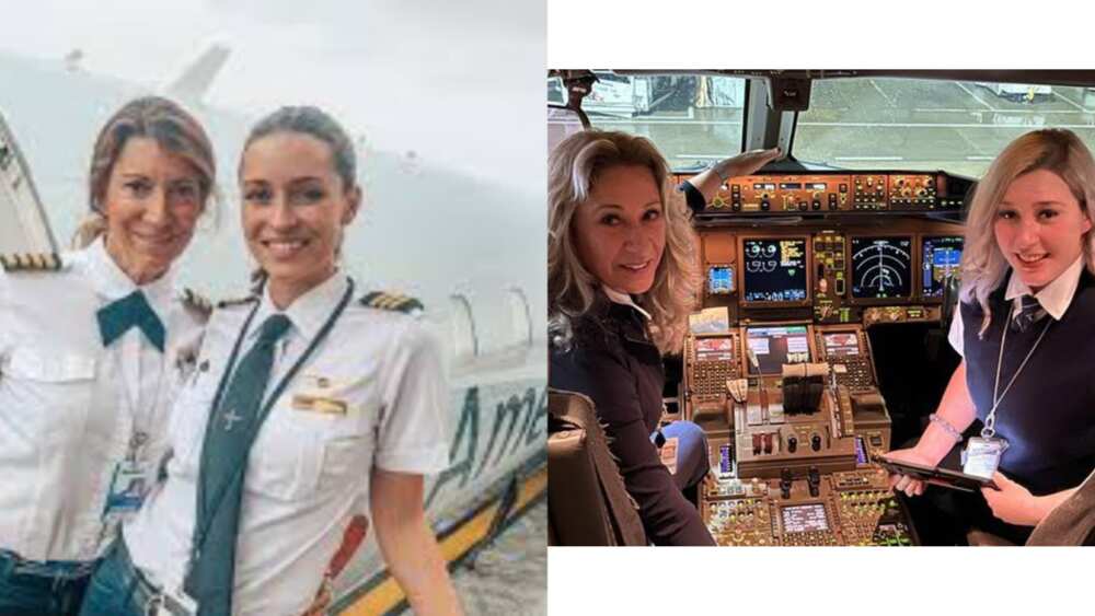 Mother and daughter becomes the first family to pilot a plane to safety