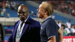 Angry Gernot Rohr attacks NFF president Pinnick over comment he made over his sacking