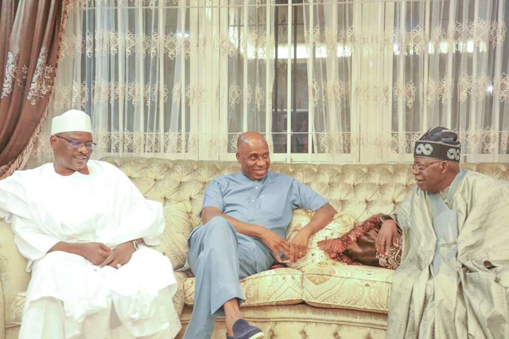Bola Tinubu visits Amaechi Bola Tinubu visits Amaechi