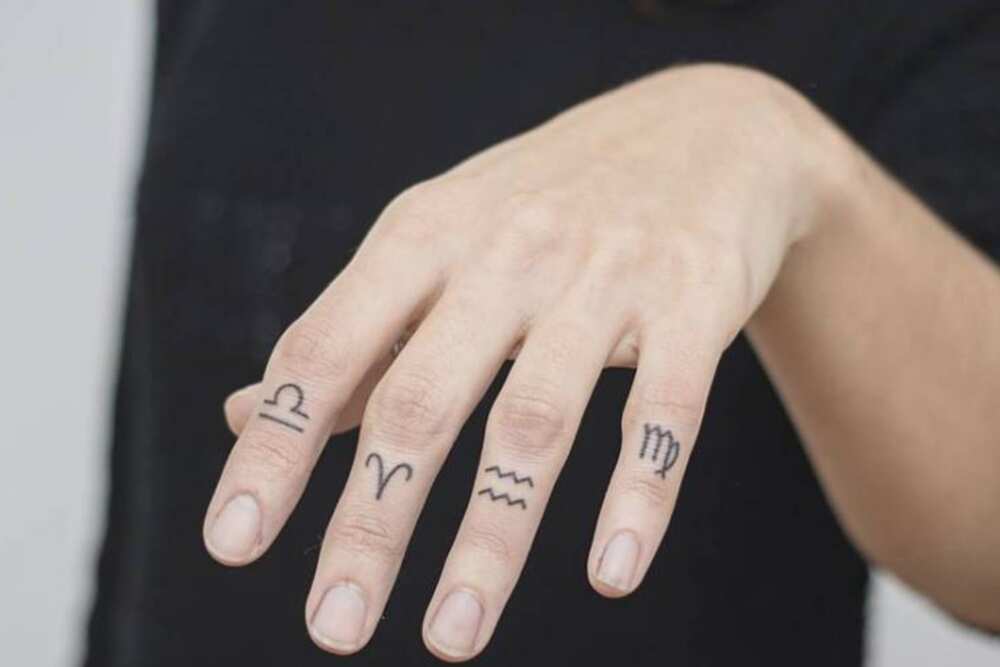 girly classy finger tattoos