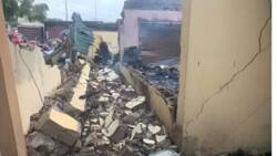 JUST IN: Tension suspected thugs set fire on INEC office in southwest state