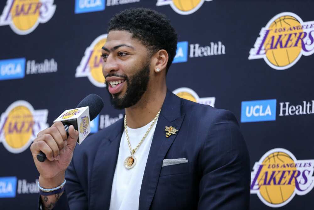 Anthony Davis astatine  UCLA Health Training Center successful  El Segundo, CA.