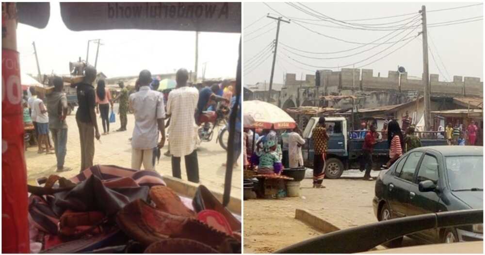 Soldiers allegedly harass people in Akowonjo area of Lagos (photos, video)