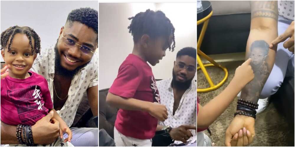 BBNaija Praise and son