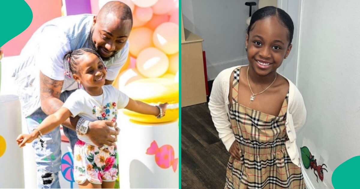 See video of Davido's 2nd daughter Hailey rocking matching outfit with her mum amid Imade custody drama