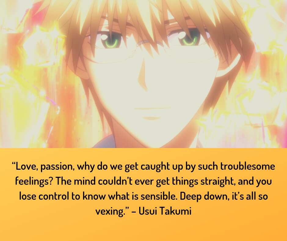 Anime quotes about love