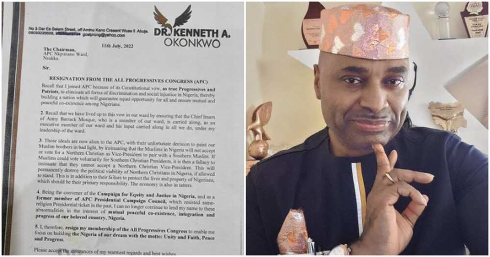 Nollywood actor Kenneth Okonkwo and his resignation letter