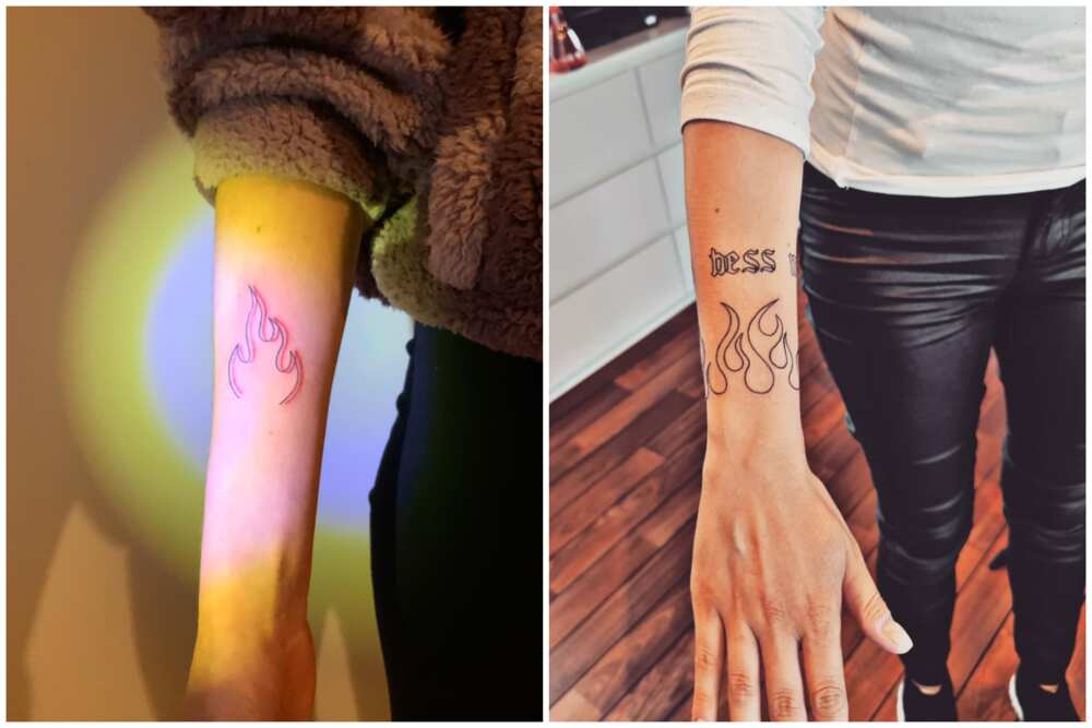 women's unique arm tattoos
