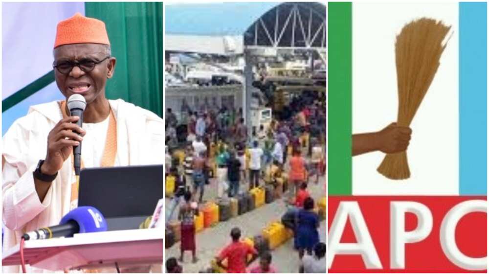 Nasir El-Rufai/APC/Muhammadu Buhari/Fuel Subsidy/Aso Rock/2023 election Nasir El-Rufai/APC/Muhammadu Buhari/Fuel Subsidy/Aso Rock/2023 election