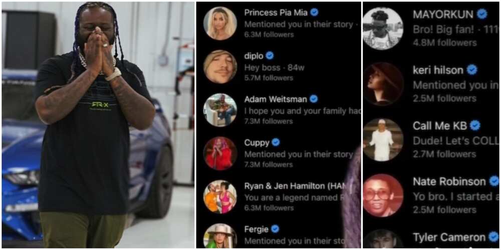 T-pain Just Discovered Instagram DM Request Folder, DJ Cuppy, Mayorkun Among Top Celebs Snubbed for Years