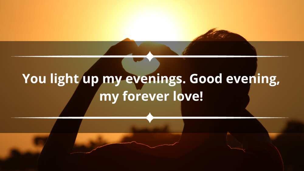 good evening love message to make her smile