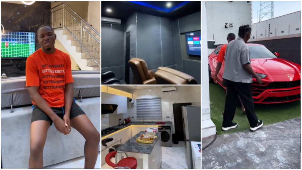 Forex trading in Nigeria/Man showed off house.