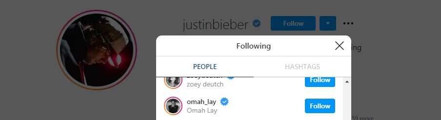 Justin Bieber follows Nigerian star Omah Lay on Instagram