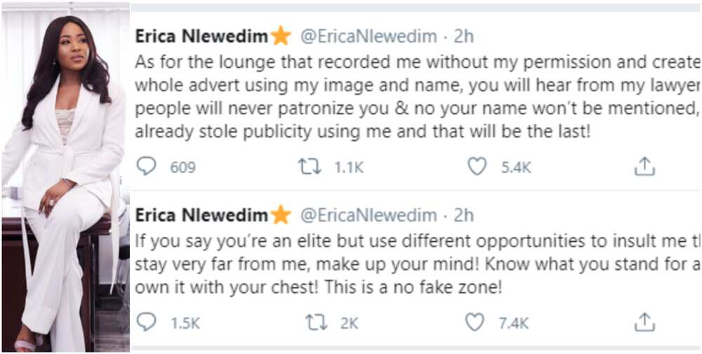 Erica warns her fans who are not genuine to stay away from her