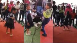 Little girl "scatters" red carpet in dancing competition with boy, many react to cute video