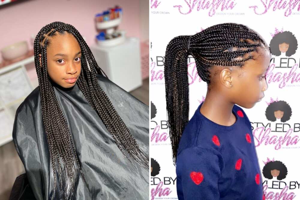 Cornrow braids for kids