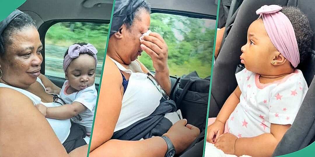Watch video of grandma crying uncontrollably as she returns to Nigeria after omugwo
