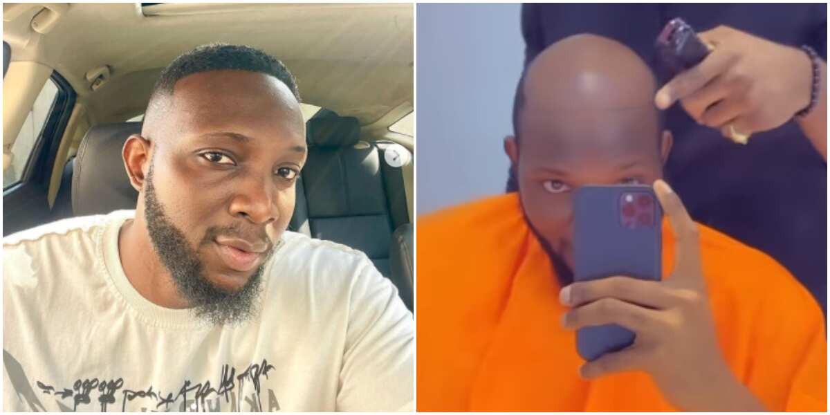 I can no longer take the pains: BBNaija’s Tuoyo yanks off wigs and returns to bald looks in less than 2 weeks