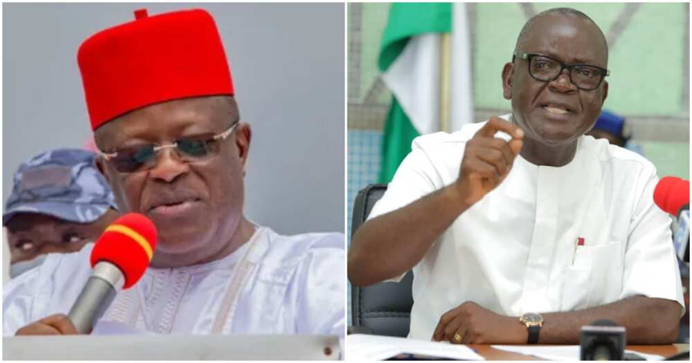 APC, PDP, Ebonyi state, Benue state, Governor Samuel Ortom, Governor Dave Umahi APC, PDP, Ebonyi state, Benue state, Governor Samuel Ortom, Governor Dave Umahi