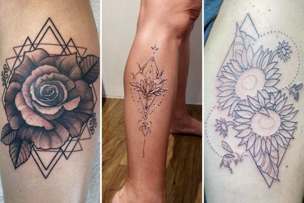 Simple geometric tattoos