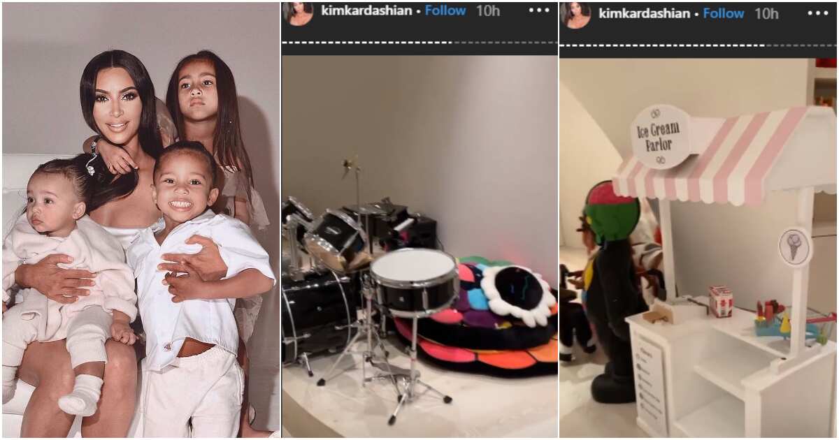 Kim Kardashian gives tour of children's playroom which has ...