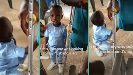 "Kids are so innocent": Little boy approaches amputee to search for his missing leg, video trends