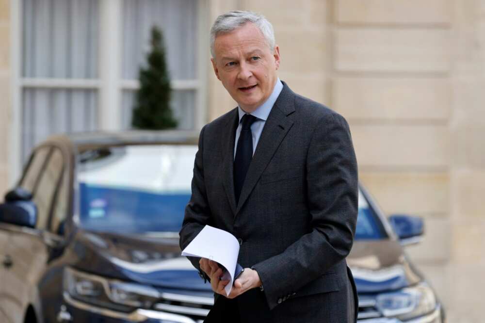 Finance Minister Bruno Le Maire joined colleagues for Monday's meeting at the Elysee Palace