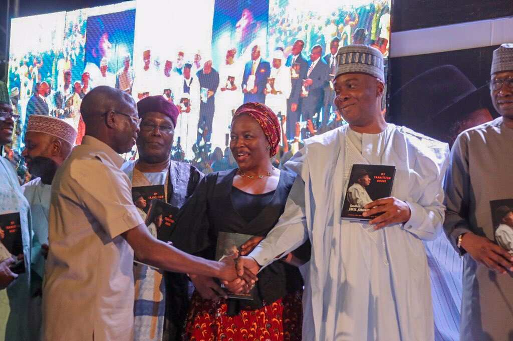 Oshiomhole, Akpabio make surprise appearances at Jonathan’s book launch (photos)