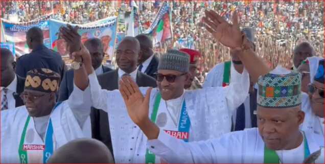 President Muhammadu Buhari/Bola Tinubu/APC/PDP/2023 Election/Bauchi state