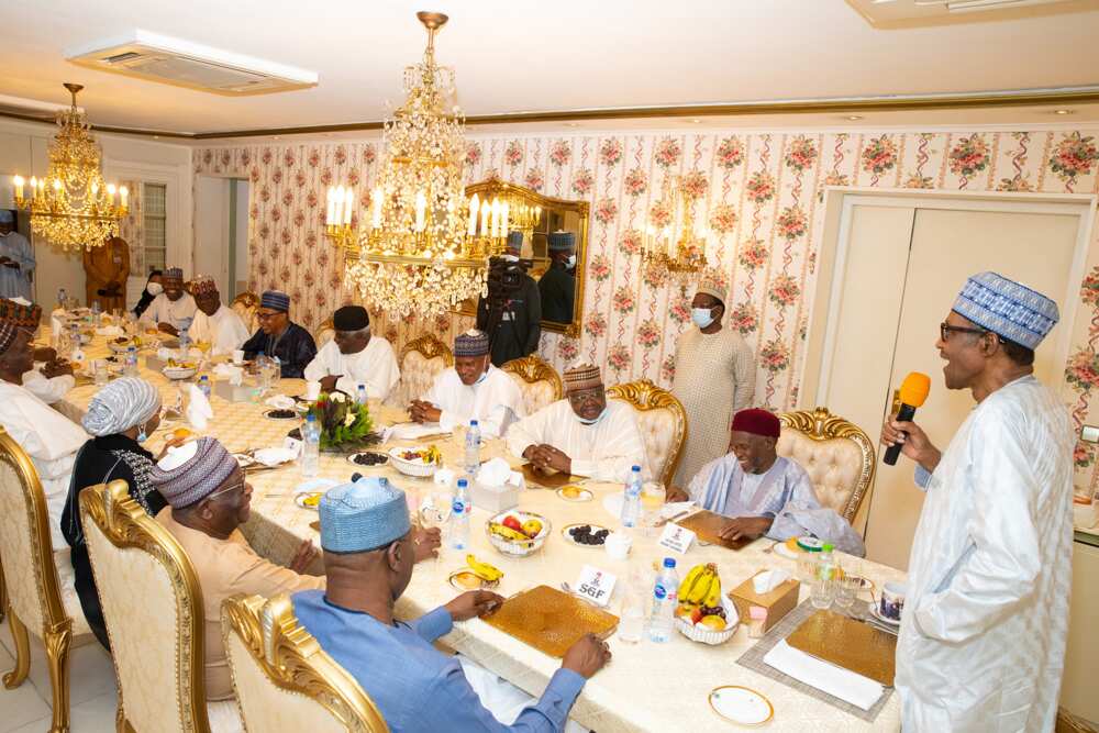 Buhari with members of the judiciary