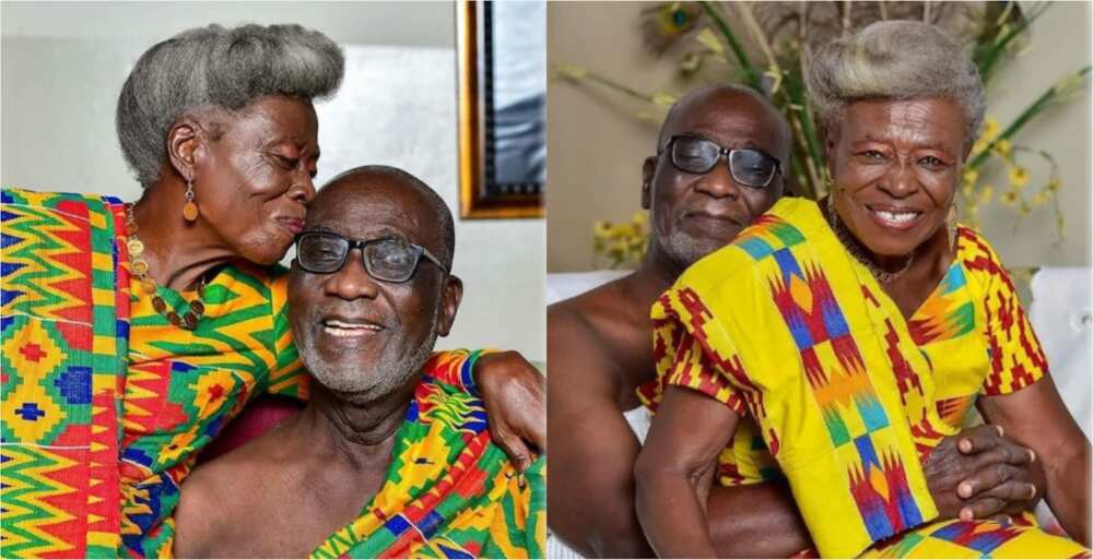 PHOTOS: Couple celebrates their 53rd marriage anniversary in perfect regal kente attires
