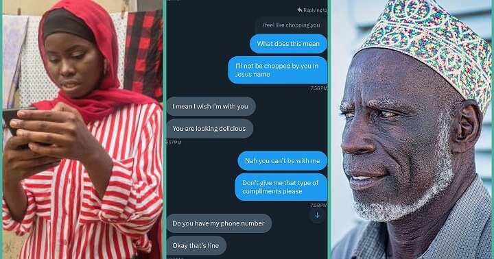 Lady exposes elderly man who slid into her DM with inappropriate messages