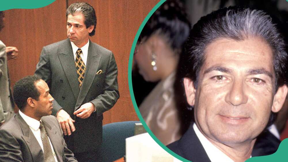 Robert Kardashian at a court hearing in Los Angeles, USA (L) and at Beverly Hilton Hotel (R)