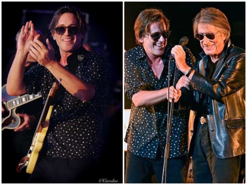 Thomas Dutronc en trounée avec Jacques Dutronc Thomas Dutronc en trounée avec Jacques Dutronc