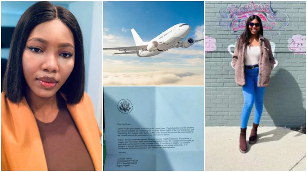 Lady got American visa/Lady cried after rejection. Lady got American visa/Lady cried after rejection.