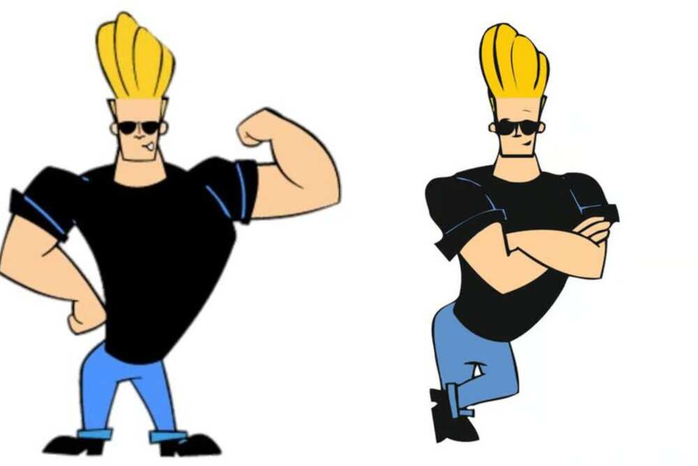 minimalism, Johnny Bravo, cartoon, sunglasses, Cartoon Network