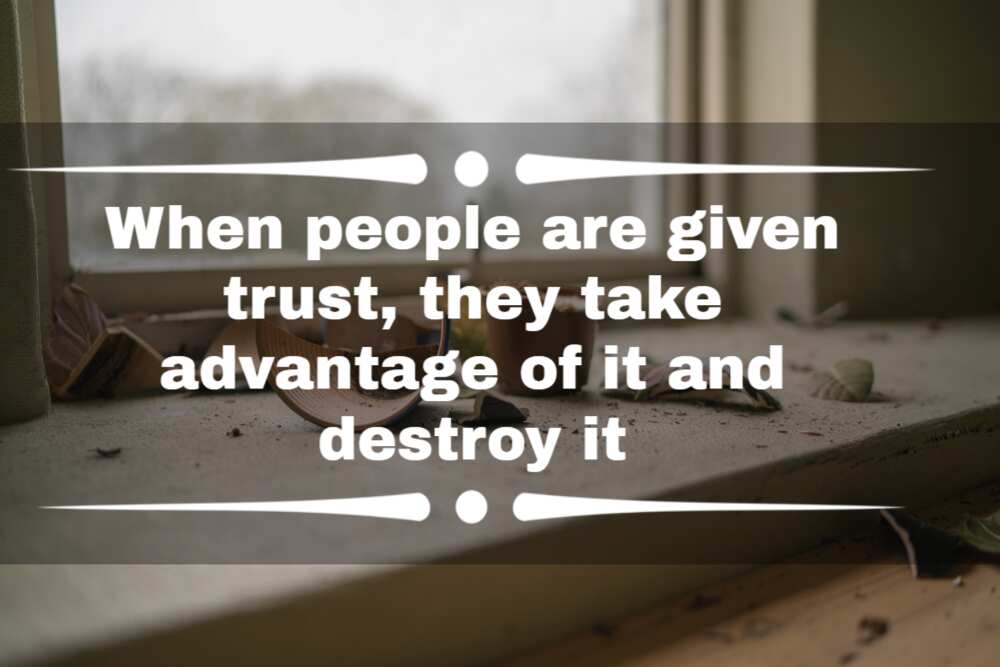 Lost trust quotes Lost trust quotes
