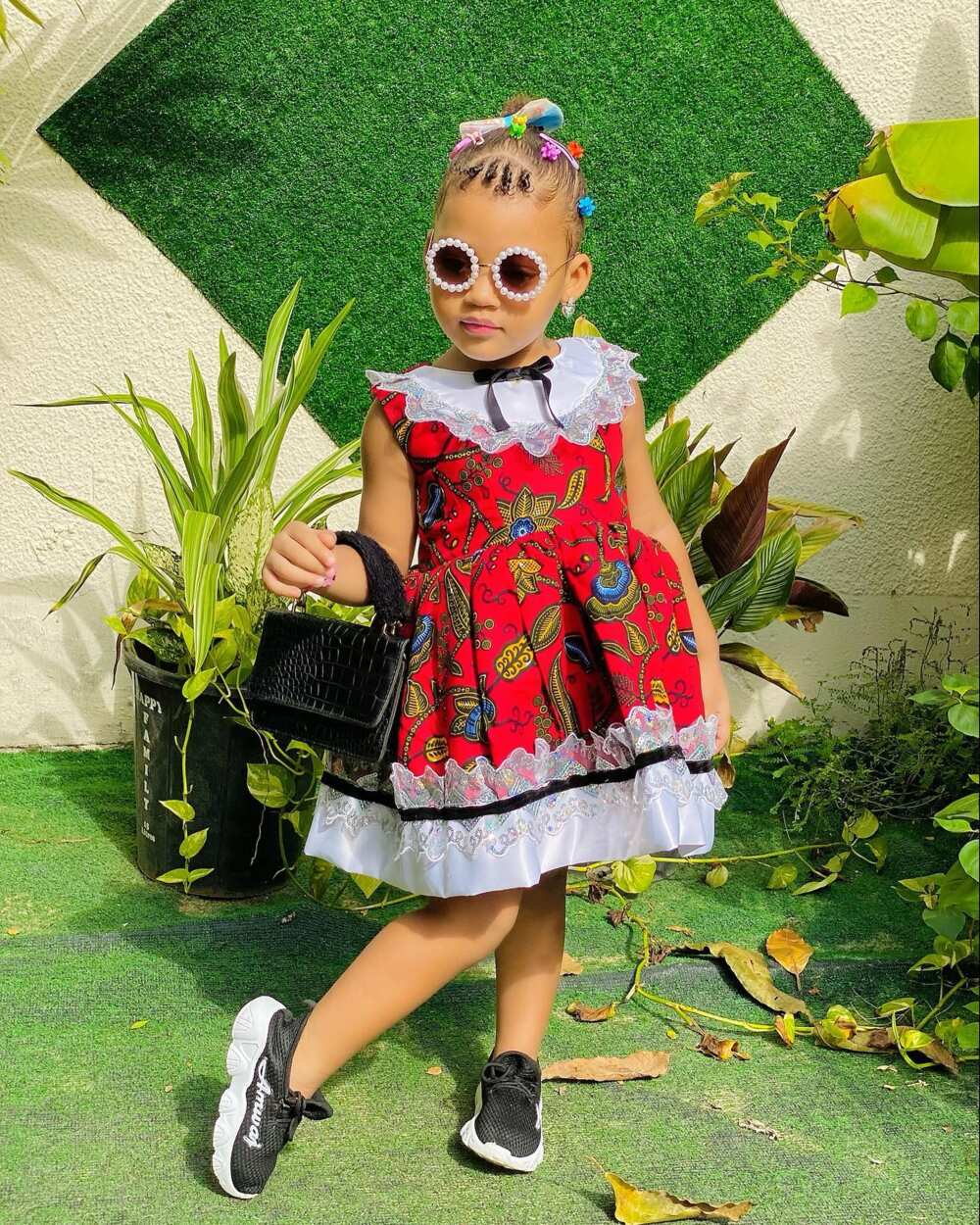 Toun Ankara Dress, African Baby Girl Dress,  African kids clothes, African  fashion, African dresses for kids