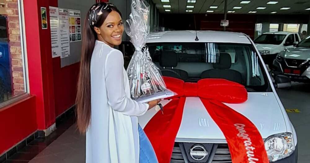 Young Lady Proudly Celebrates as Her Side Hustle Helps Her Buy New Car
